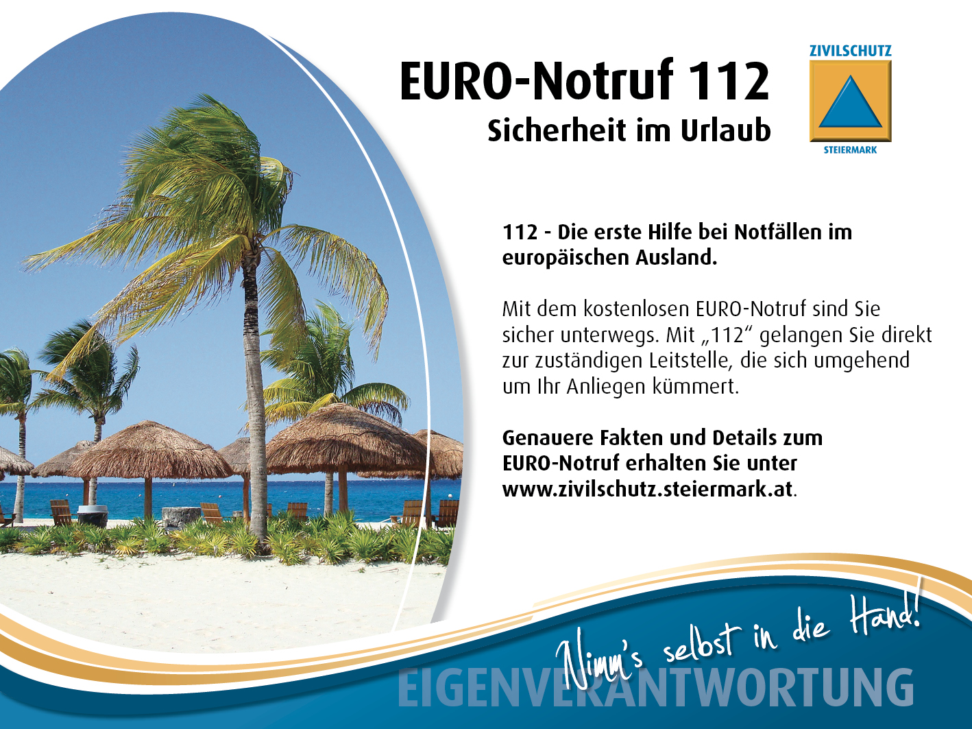 EURO Notruf Sicher im Urlaub 120x90